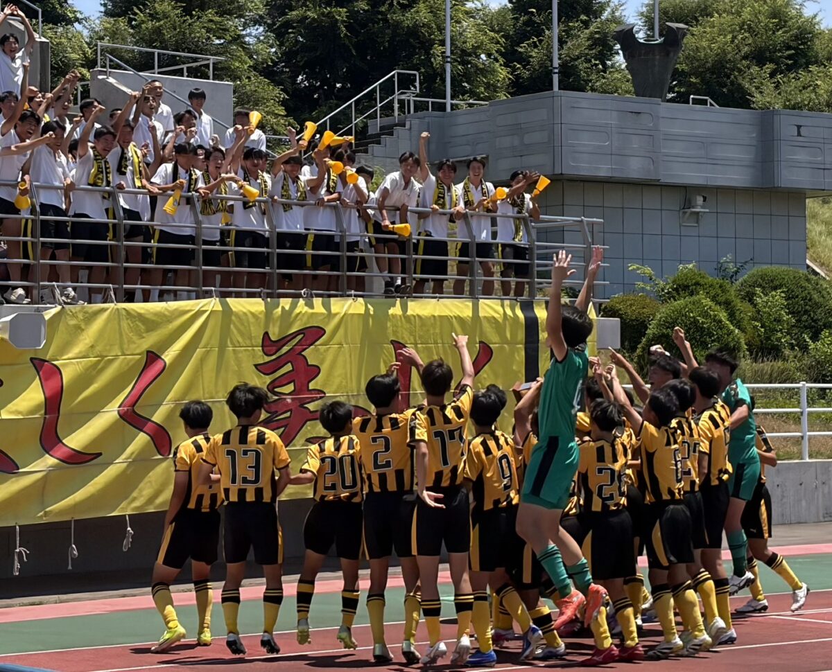 FM GUNMA NEWS高校サッカー インターハイ群馬県予選決勝 前橋育英が2